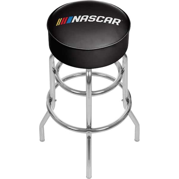 Trademark NASCAR 31 in. Chrome Swivel Cushioned Bar Stool NASCAR1000