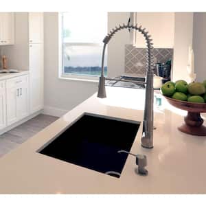 Single-Handle Pull-Down Sprayer Kitchen Faucet in Brushed Stainless Steel