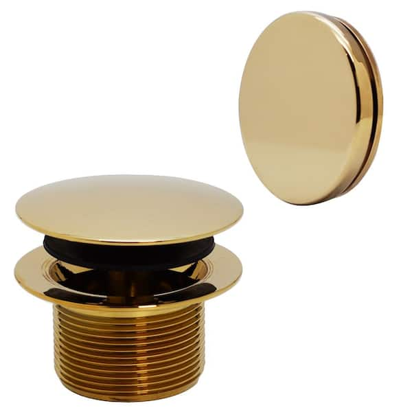 Westbrass D560RK-01 Linear Overflow Plumbers Pack withTee & ADA Tip-Toe Drain in Polished Brass