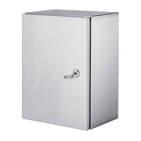 NEMA Stainless Steel Enclosure, 16 x 12 x 8 in. NEMA 4X Electrical Box, IP66 Waterproof and Dustproof, Outdoor/Indoor