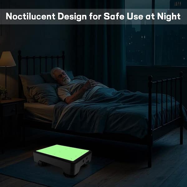 Adjustable Noctilucent Step Stoo, 600 lbs. Capacity Non-Slip