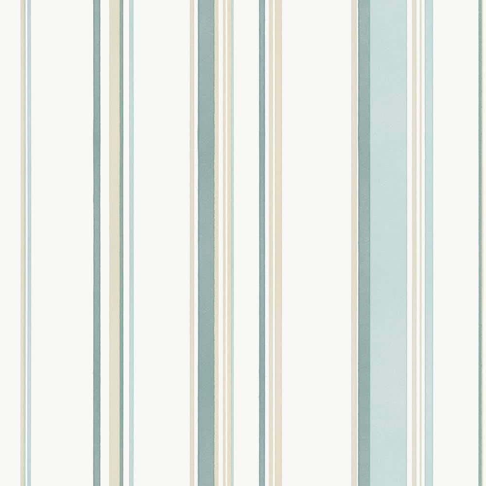 Smart Stripes 3 Green/Beige/White Casual Stripe Matte Finish Non-Pasted Vin
