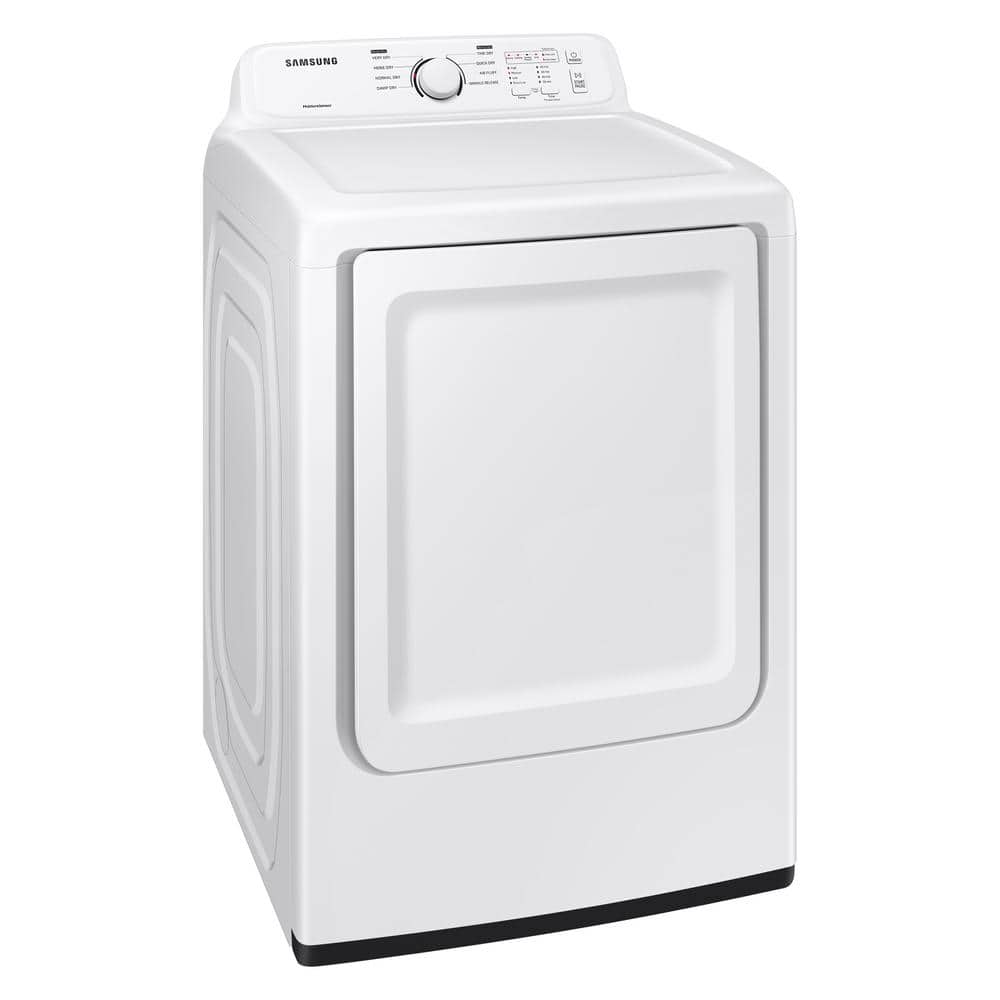 7.2 cu. ft. White Electric Dryer with Sensor Dry and Moisture Sensing