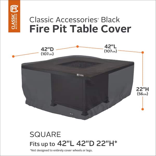 Square Fire Pit Table Cover, 42 Fire Pit Cover