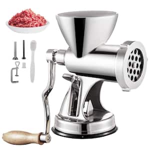 FUNKOL Number 3 Meat Grinder with Sausage Stuffer Kit 800W Power, Easy to Clean and Install, Suitable for Home Kitchen,White
