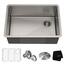 KRAUS Standart PRO 16 Gauge Stainless Steel 21 in. Undermount Bar Sink ...