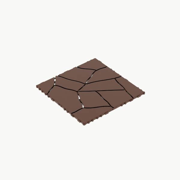 1 ft. x 1 ft. Quick Deck PVC Plastic Interlocking Deck Tile in Red Brown (44 sq. ft. per Box)