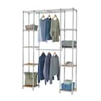 Seville Classics Satin Bronze Expandable Closet Organizer System SHE05814B