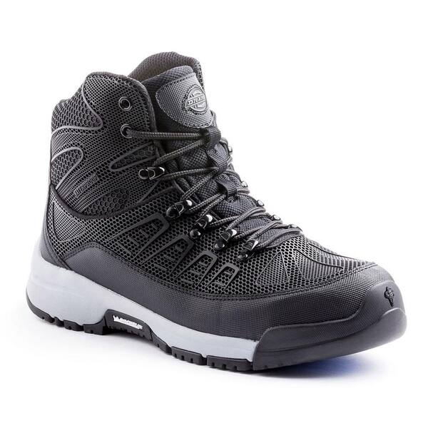 Dickies Men's Banshee Waterproof 6'' Work Boots - Steel Toe - Black/Gray Size 9(M)
