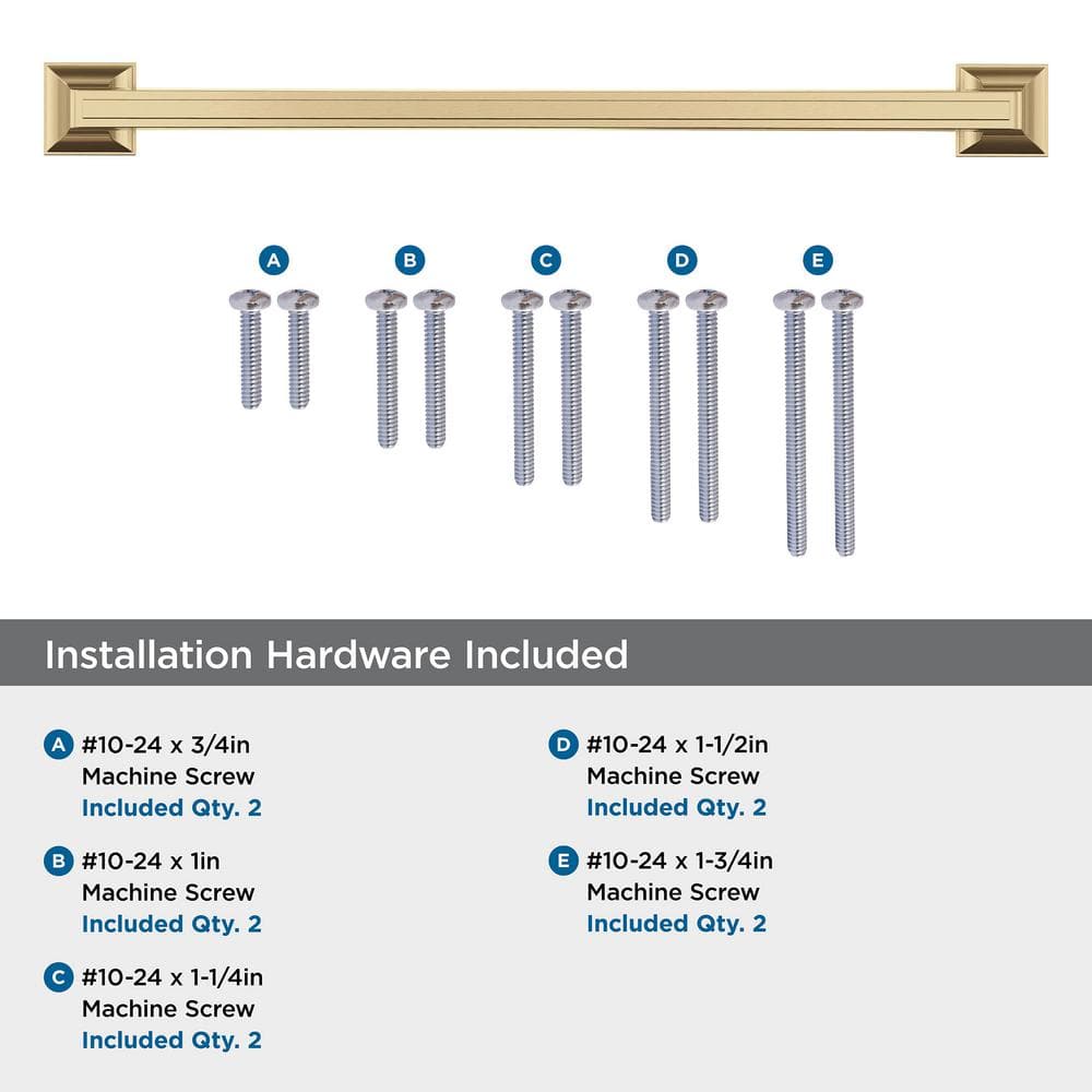 Champagne Bronze 12" Traditional Appliance Pull with Mounting Hardware