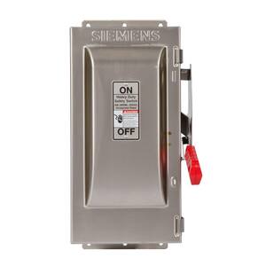 Siemens Heavy Duty 60 Amp 240-Volt 3-Pole Type 4X Fusible Safety Switch ...