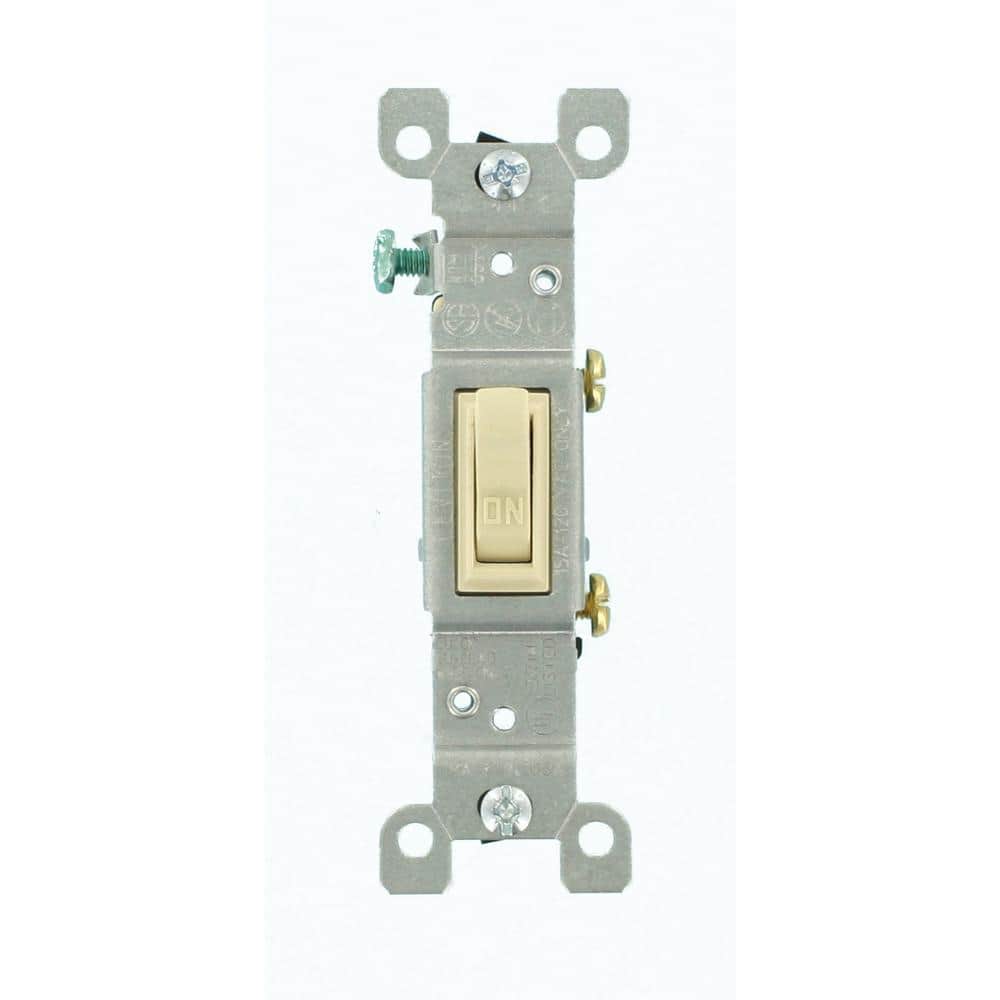 Leviton 01451-02i Grounded Quiet Toggle Switch 120 Volts 15 Amp Ivory for sale online 