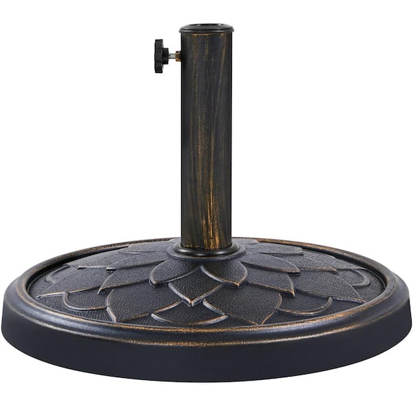 Yaheetech 18 in. Heavy-Duty Iron Market Patio Umbrella Base Stand ...