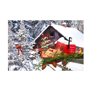 Unframed Home Celebrate Life Gallery 'A Very Merry Christmas Cardinals' Photography Wall Art 22 in. x 32 in.