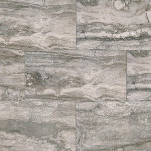 Bernini Carbone 12 in. x 24 in. Matte Porcelain Stone Look Floor and Wall Tile (16 sq. ft./Case)
