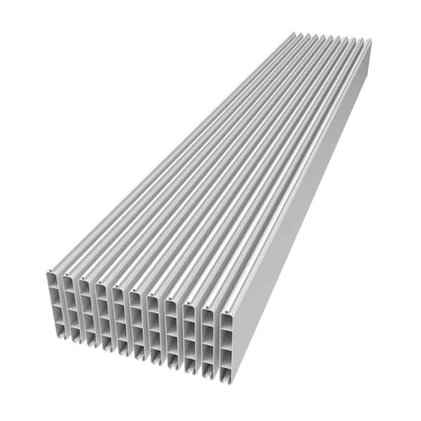 Mixed Materials 0.875 in. x 6 in. x 72.1 in. White Infill Boards (12-Pack)