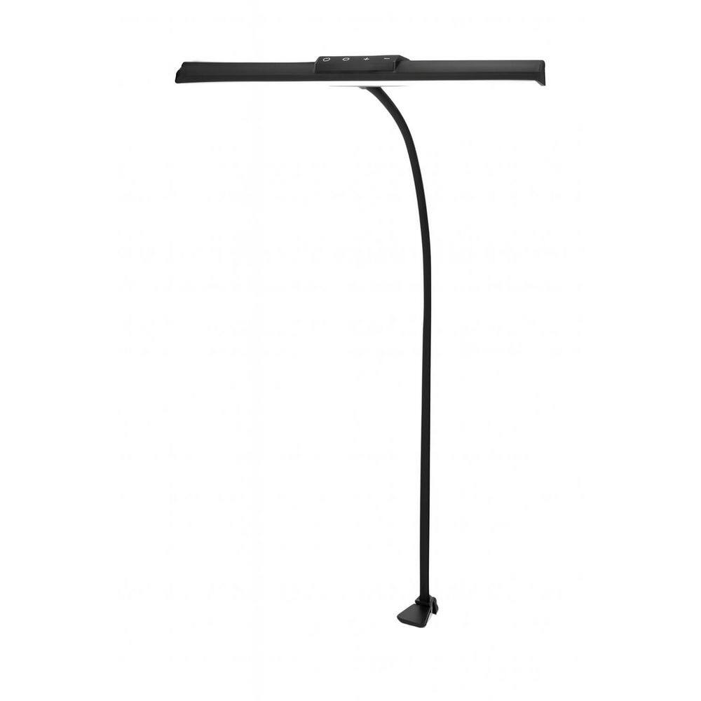 29.52 in. Black ‎Plastic Dimmable and Flexible Swing Arm Clip-On Desk Lamp with LED Light for Home Office price history on PriceWatchPro
