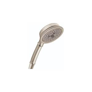 3-Spray Patterns with 4.5 in. Single Wall Mount Handheld Adjustable Shower Head in Brushed Nickel