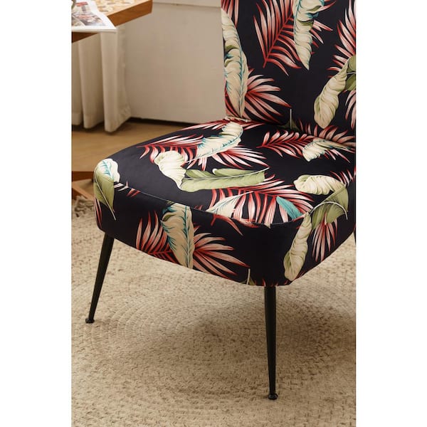 Floral velvet accent online chair