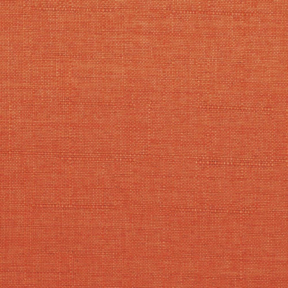 Kalmar Mid-Century Orange Linen and Wood Accent Chair