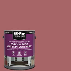 1 gal. #PPU1-06 Rose Marquee Textured Low-Lustre Enamel Interior/Exterior Porch and Patio Anti-Slip Floor Paint