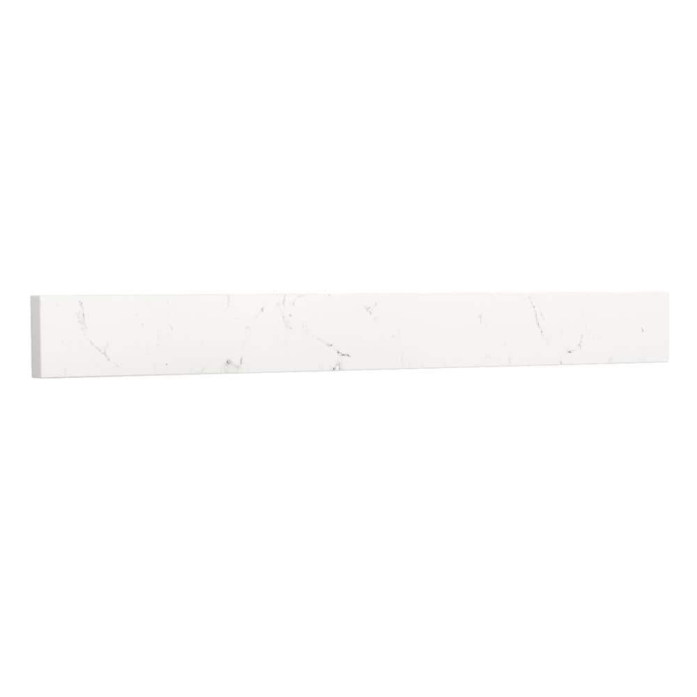 Wyndham Collection 30 in. Cultured Marble Backsplash in Light-Vein ...