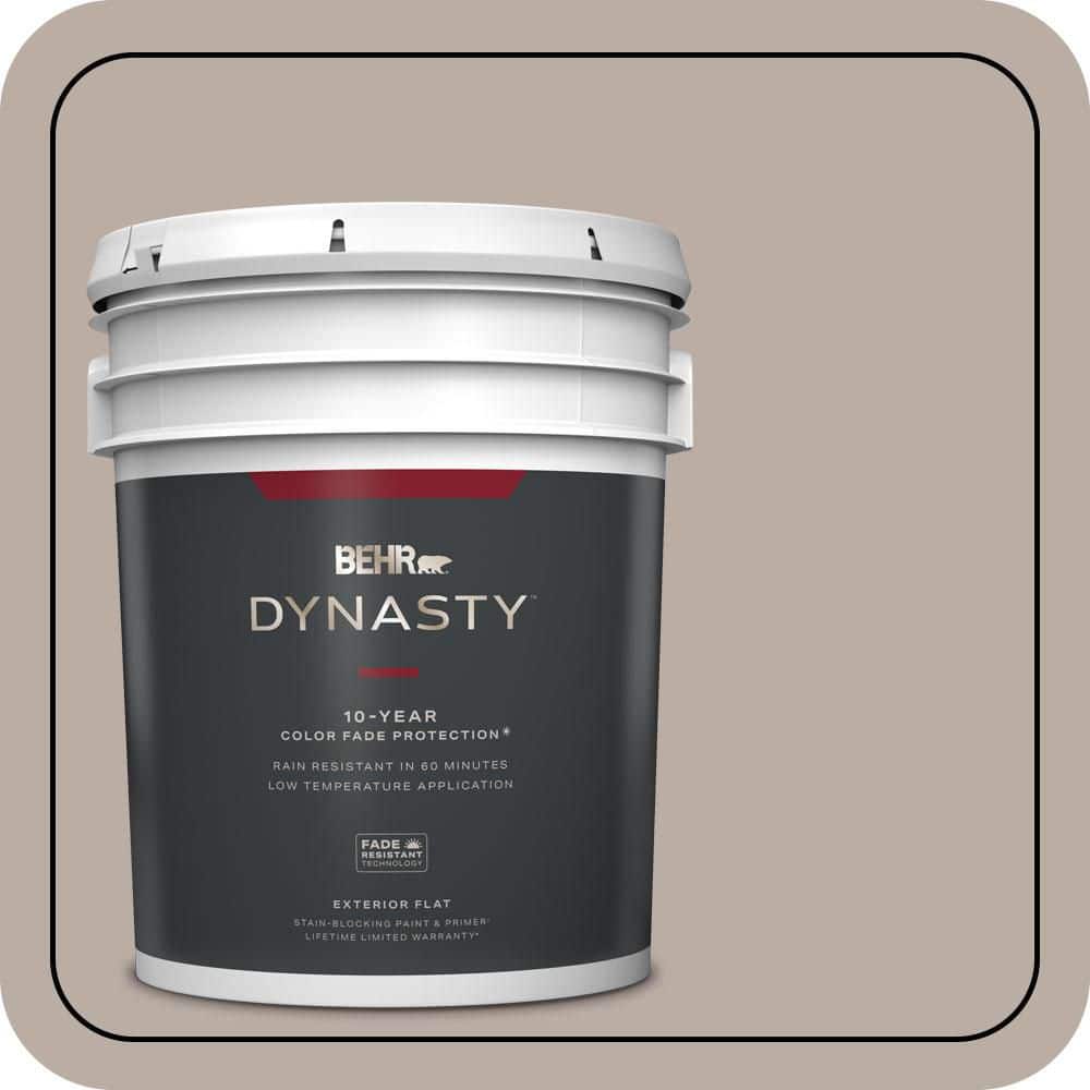 5 gal. #N200-3 Nightingale Gray Flat Exterior Stain-Blocking Paint & Primer price history on PriceWatchPro
