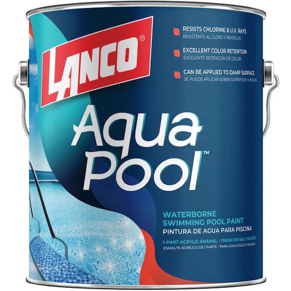 Aqua Seal Acrylic Pool Paint & Enamel Pool Coating: White, Blue
