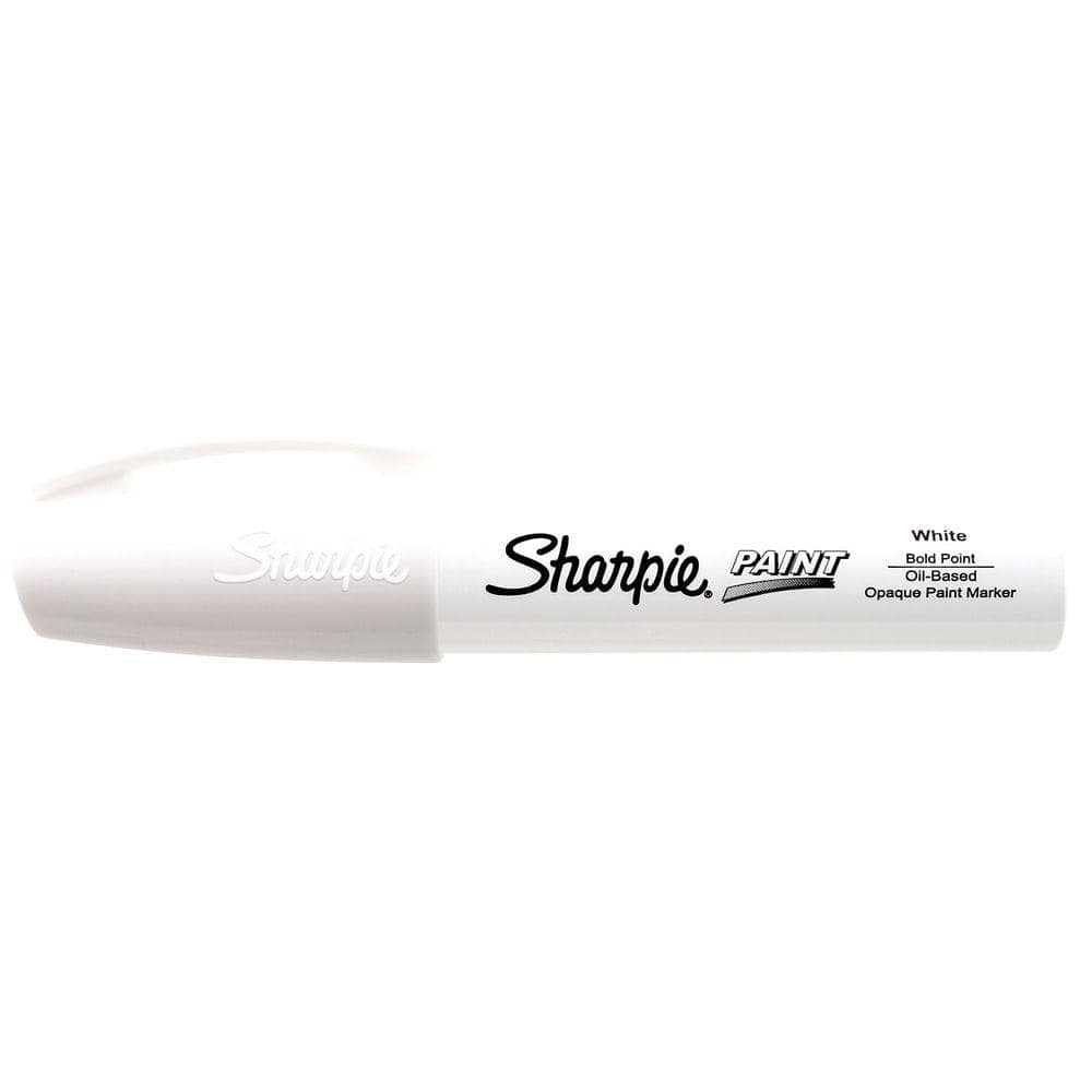 Sharpie White Bold Point Oil-Based Paint Marker 35235PP - The Home Depot