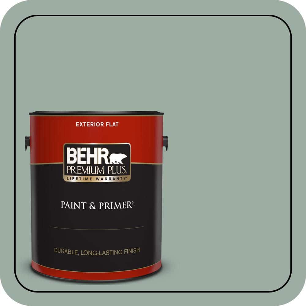 1 gal. #N420-3 Misty Moss Flat Exterior Paint & Primer price history on PriceWatchPro