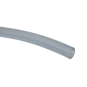3/8 in. I.D. x 5/8 in. O.D. x 100 ft. Clear Braided Vinyl Tubing with Dispenser Box