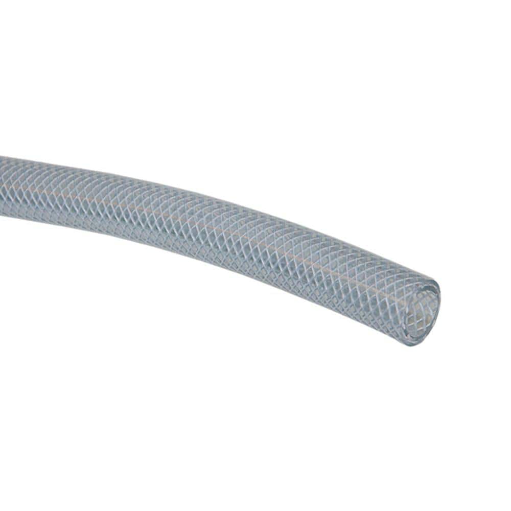 UDP 1/2 in. I.D. x 3/4 in. O.D. x 100 ft. Clear Braided Vinyl Tubing with  Dispenser Box T12004003 - The Home Depot
