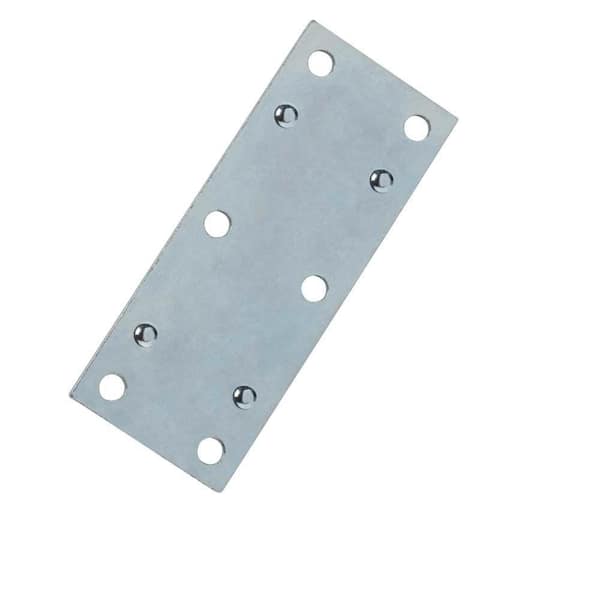 (4-Pack) 3-1/2 in. Steel Zinc-Plated Double-Wide Mending Plate