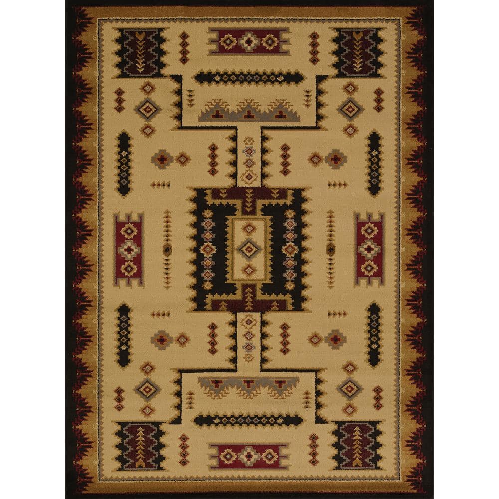 United Weavers Affinity Coltan Ivory 5 ft. 3 in. x 7 ft. 2 in. Area Rug