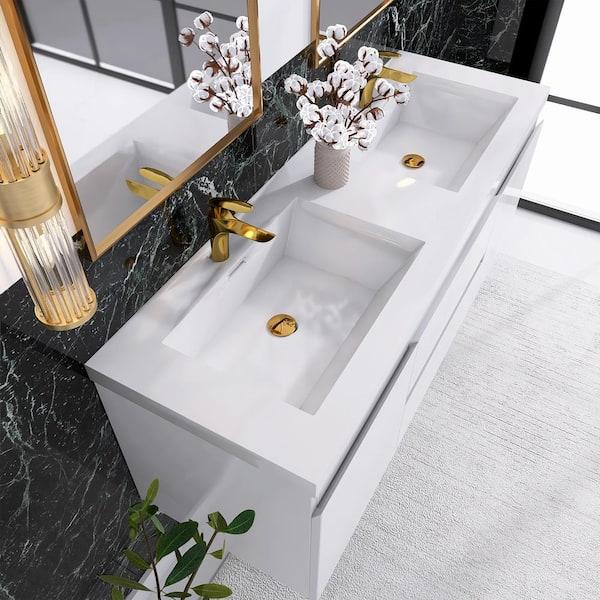 Wall hung sink and vanity unit discount