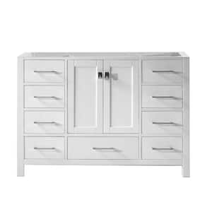 Caroline Avenue 48 in. W Bath Vanity Cabinet Only in White