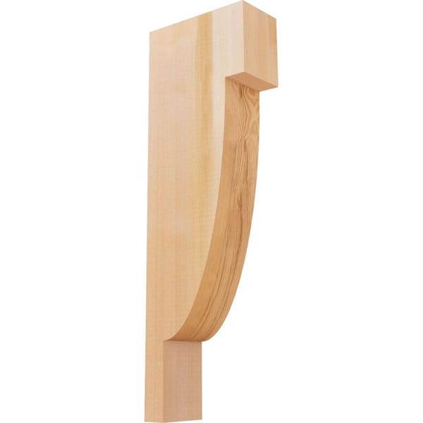 Ekena Millwork 3-1/2 in. x 8 in. x 24 in. Western Red Cedar Alpine Smooth Corbel