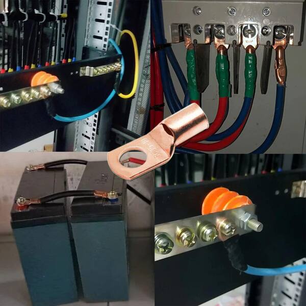 thumbnail image 2 of Sky High Car Audio 8 Gauge Tinned Copper Ring Terminals - 3/8" Heat Shrink (10 Pack) 2 of 3