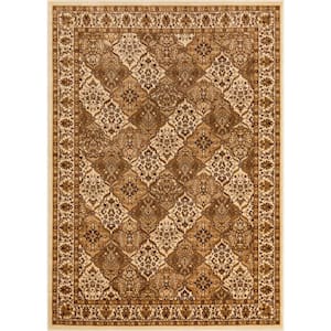 Barclay Pyla Traditional Oriental Persian Ivory 10 ft. 11 in. x 15 ft. Area Rug