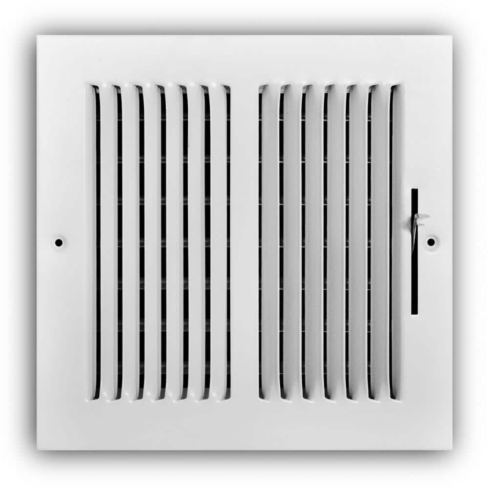 8 in. x 8 in. 2-Way Steel Wall/Ceiling Register in White price history on PriceWatchPro