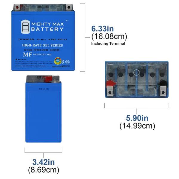 MIGHTY MAX BATTERY YTX9-BS GEL Replacement Battery for ETX9-BS