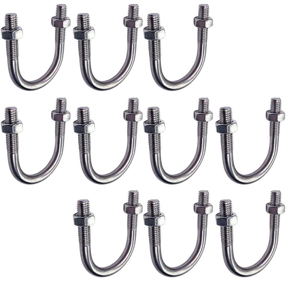 3 in. Standard Galvanized Steel U-Bolt Pipe Clamp with Hex Nuts (10-Pack) price history on PriceWatchPro