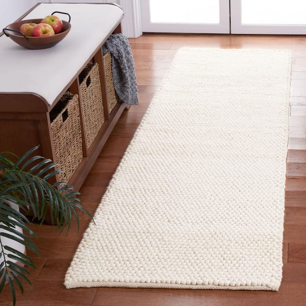 Natura 2 ft. x 19 ft. Ivory Basket Marle Runner Rug
