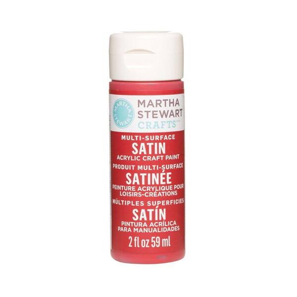 Martha Stewart Crafts 2-oz. Tartan Red Multi-Surface Satin Acrylic Craft Paint