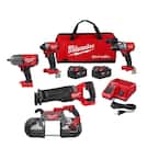 M18 FUEL 18-Volt Lithium-Ion Brushless Cordless Combo Kit (3-Tool) with 1/2 in. Impact Wrench and Deep Cut Band Saw