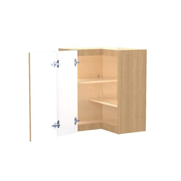 Home Decorators Collection Franklin 24 in. W x 12 in. D x 30 in. H Assembled Plywood Wall Corner Kitchen Cabinet in Vanguard Oak with Soft Close
