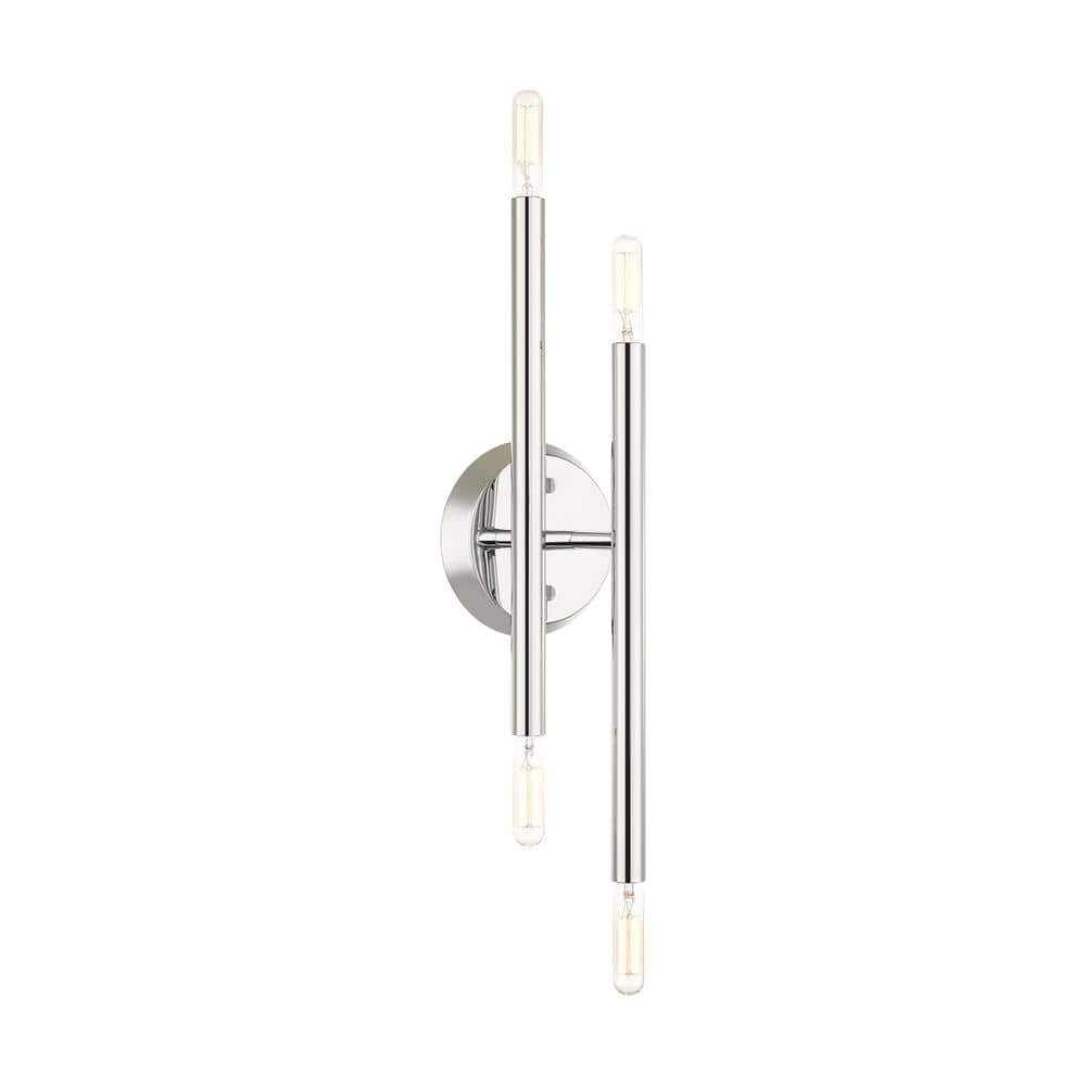 Livex Lighting - Soho - 4 Light ADA Wall Sconce In Modern Style-17 Inches Tall