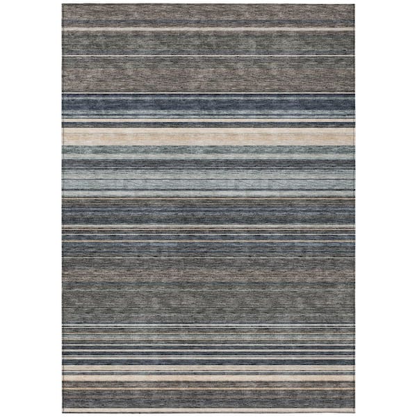 Chantille Machine Washable Indoor/Outdoor Abstract ACN979 Taupe 2 ft. 6 in. x 3 ft. 10 in. Area Rug