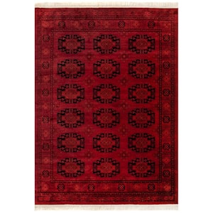 Red 5 ft. 3 in. x 7 ft. 3 in. Diandra Traditional Motif Area Rug