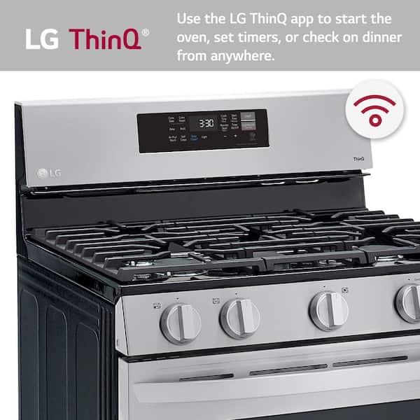 LG 5-Burner Gas Range – ari4appliances